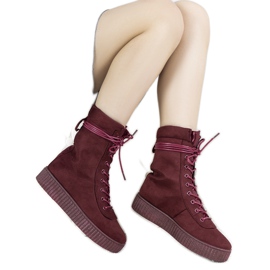 Maroon vinter sneakers Soliz rød