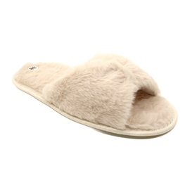 Evento Kvinders hjemmesko med blød pels 20pa36-3360 beige