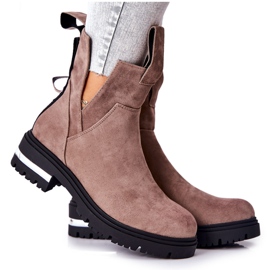 PS1 Varme støvler Jodhpur støvler Med lynlås Cappucino My Way khaki