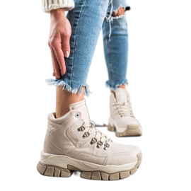 Damestøvler Big Star II274331 beige