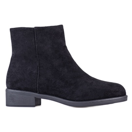 Ideal Shoes Casual ruskind støvletter sort