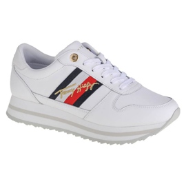 Tommy Hilfiger Signature Runner Sneaker W FW0FW05218-YBR hvid