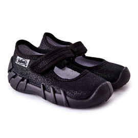 BEFADO S.A. Inblu Shiny 109P227 Sort Ballerina Hjemmesko