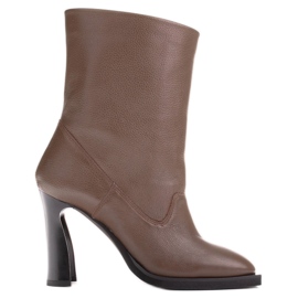 Marco Shoes Ankelstøvler i blødt læder brun