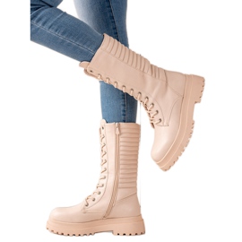 Seastar Beige øko læderstøvler
