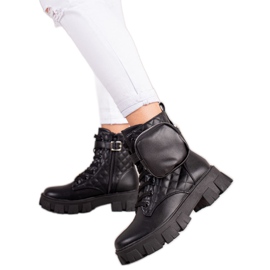 Best Shoes Quiltede fældefangere med lomme sort