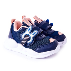 BEFADO S.A. Sportssko til børn med velcro Befado 516P090 Marineblå-Pink lyserød