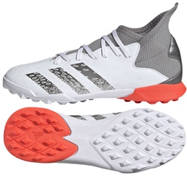 Adidas Predator Freak.3 Tf Jr FY6312 fodboldstøvler hvid hvid