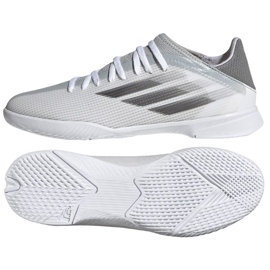 Adidas X Speedflow.3 In Jr FY3315 fodboldstøvler grå, hvid skygger af grå