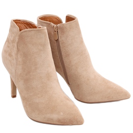 Malawi Khaki højhælede støvler beige