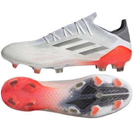 Adidas X Speedflow.1 Fg M FY6869 fodboldstøvler rød, hvid, grå hvid
