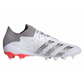 Adidas Predator Freak.1 Low Ag M GZ2806 fodboldstøvler grå, hvid hvid