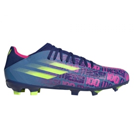 Adidas X Speedflow Messi.3 Fg M FY6888 fodboldstøvler marineblå, lilla, blå, flerfarvet blå