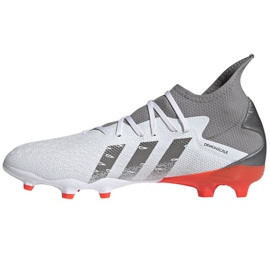 Adidas Predator Freak.3 Fg M FY6276 fodboldstøvler grå, hvid hvid