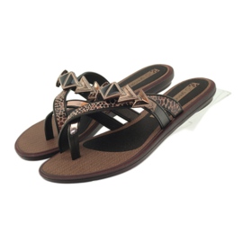 Ipanema Dame hjemmesko flip-flops med Grendha sten brun