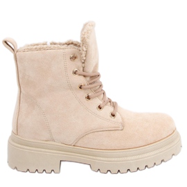 Snørestøvler Visko Khaki beige