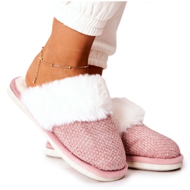 Varme Hjemmesko Med Pels Pink Flamarin beige lyserød