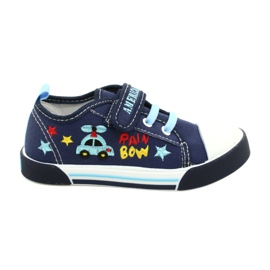 American Club Ten15 Navy Velcro sneakers marine blå
