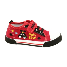 American Club Ten15 Red Velcro sneakers rød