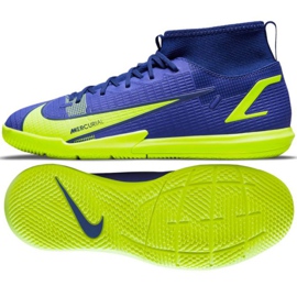 Nike Mercurial Superfly 8 Academy Ic Jr CV0784 474 fodboldsko flerfarvet blå