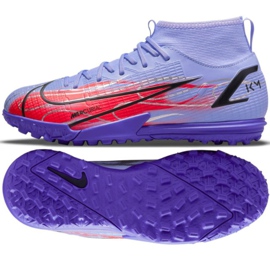 Nike Mercurial Superfly 8 Academy Km Tf Jr DB0935 506 fodboldsko flerfarvet violet