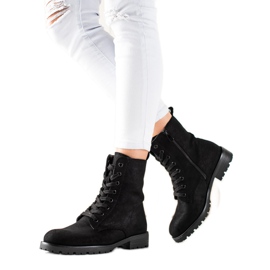 Bestelle Suede Trappers sort
