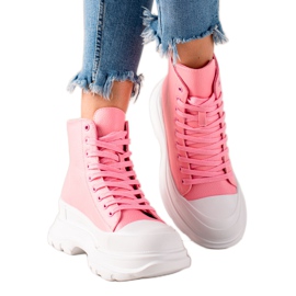 Seastar Sneakers på platformen lyserød
