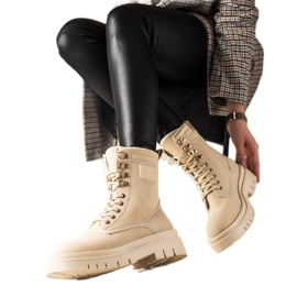 TRENDI Klassiske Beige Trappers