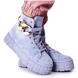 Høje sneakers på Evenia Blue Platform blå