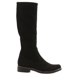 Caprice Sorte Stretch Damestøvler 25512-41 044