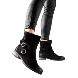 W. Potocki Potocki slip-on ruskindsstøvler sort