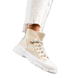 Goodin Mode høje sneakers beige