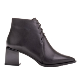 Marco Shoes Klassiske snørestøvler sort