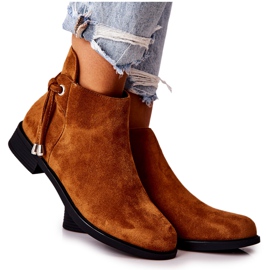 Dame ruskind Camel Numbero støvler brun