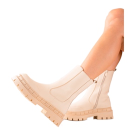 Seastar Høje støvler med øko -læder beige