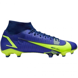 Nike Mercurial Superfly 8 Academy FG / MG M CV0843 574 fodboldsko blå blå