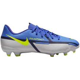 Nike Phantom GT2 Academy FG / MG Jr DC0812 570 fodboldsko blå, grå blå