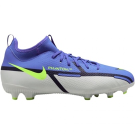 Nike Phantom GT2 Academy Df FG / MG Jr DC0813 570 fodboldsko blå, grå blå