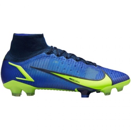 Nike Mercurial Superfly 8 Elite Fg M CV0958 574 fodboldsko blå blå
