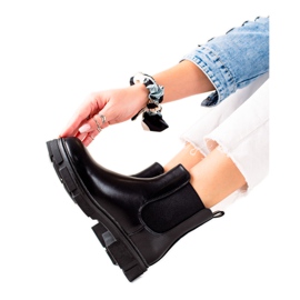 Ideal Shoes Varme Chelsea støvler sort