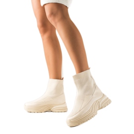 Seastar Slip-on støvler med en sok beige