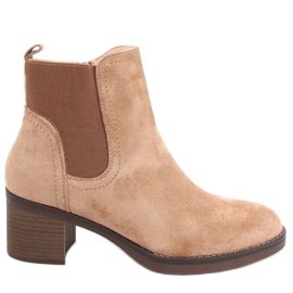 Bredhælede støvler Fill Beige
