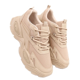 Wally Khaki trænere beige