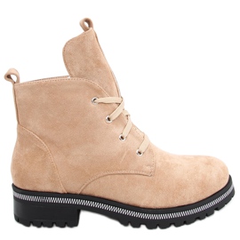 Snørestøvler Bing Beige
