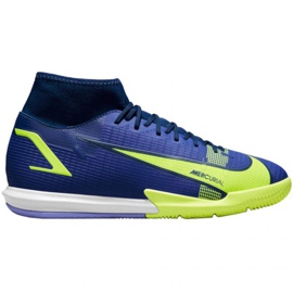 Nike Mercurial Superfly 8 Academy Ic M CV0847 474 fodboldsko blå grøn blå