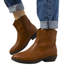 Belda brune cowboystøvler