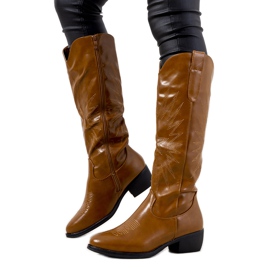 Brune cowboystøvler, højisoleret Berthiaume