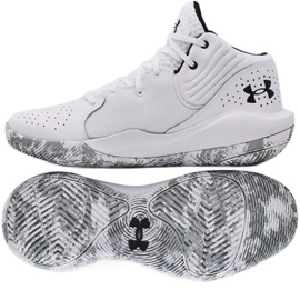 Under Armour Jet 21 basketballsko 3024260 103 hvid hvid