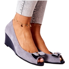 Klassiske Pumps On Wedge Monnari 0500-M12 Grå