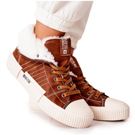 Isolerede sneakers til kvinder Big Star II274152 Camel brun